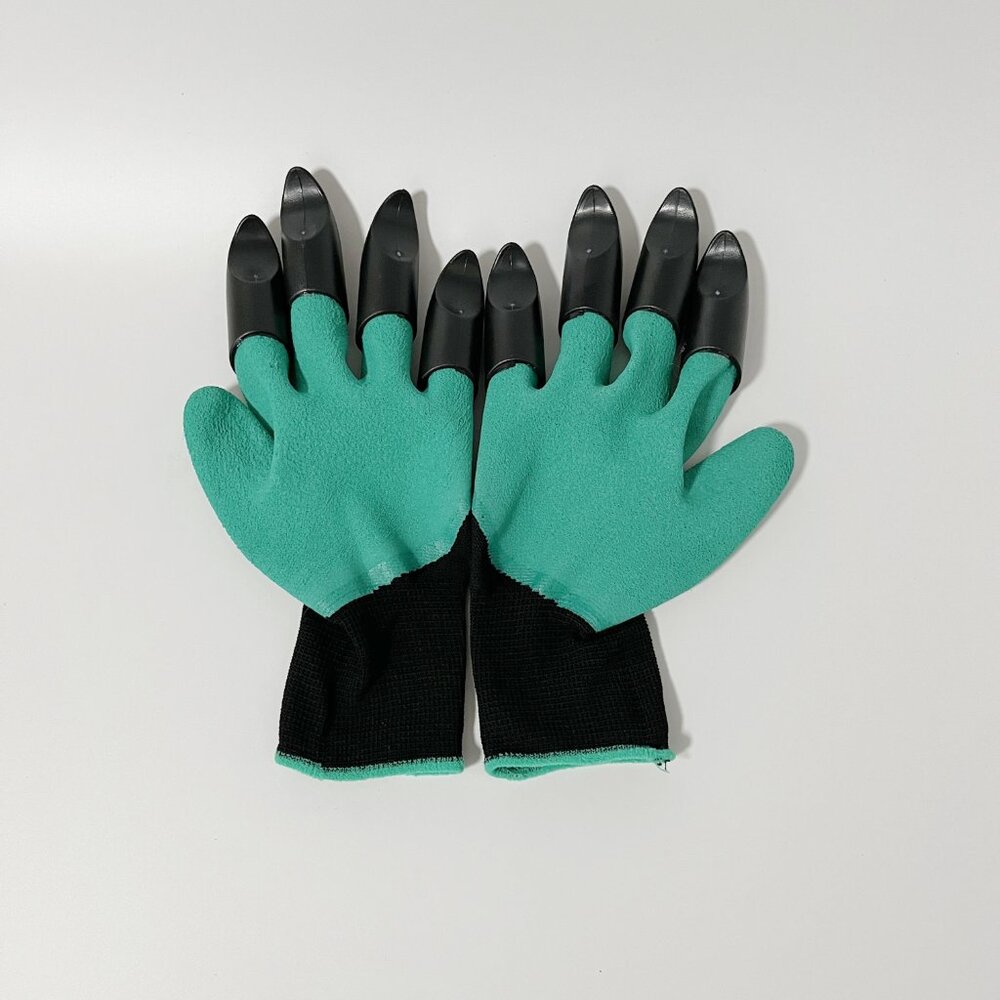 2 Pairs Garden Digging Gloves With Claws For Digging Planting Gardening Raking - Picture 4 of 8